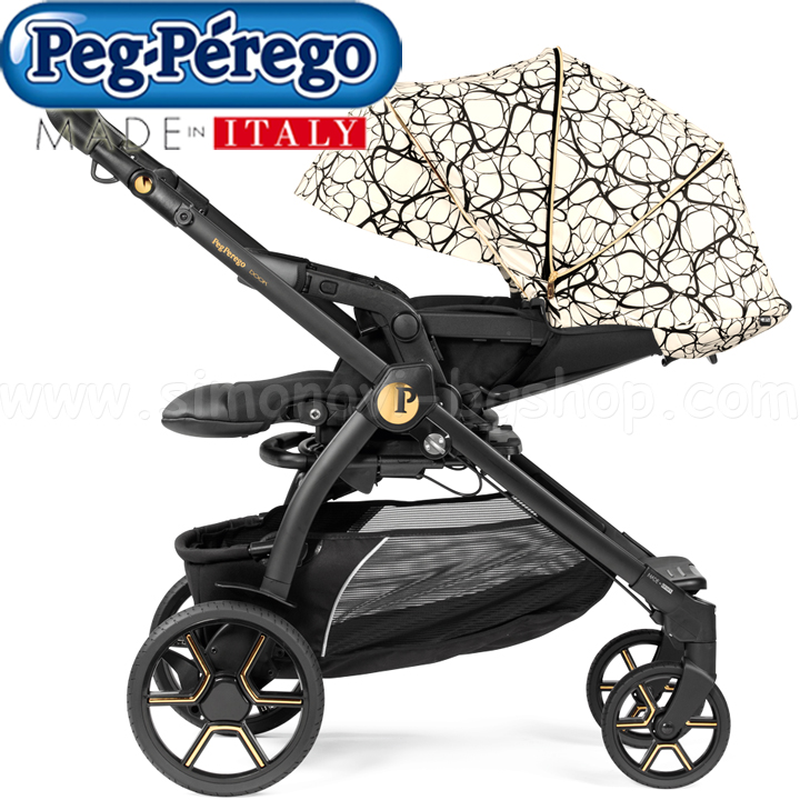 Peg Perego Baby Stroller Book Modular Lounge Graphic Gold